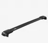 schwarzes Reelingkomplettträger 1x77cmTraverse 721220 + 1x86cmTraverse 721320 + Raised Rail 4er Fußsatz 720400 Thule WingBar Edge  Dachträgersystem aluminium komplettes Dachträgersystem Komplettträger Universalträger Allzweckträger  